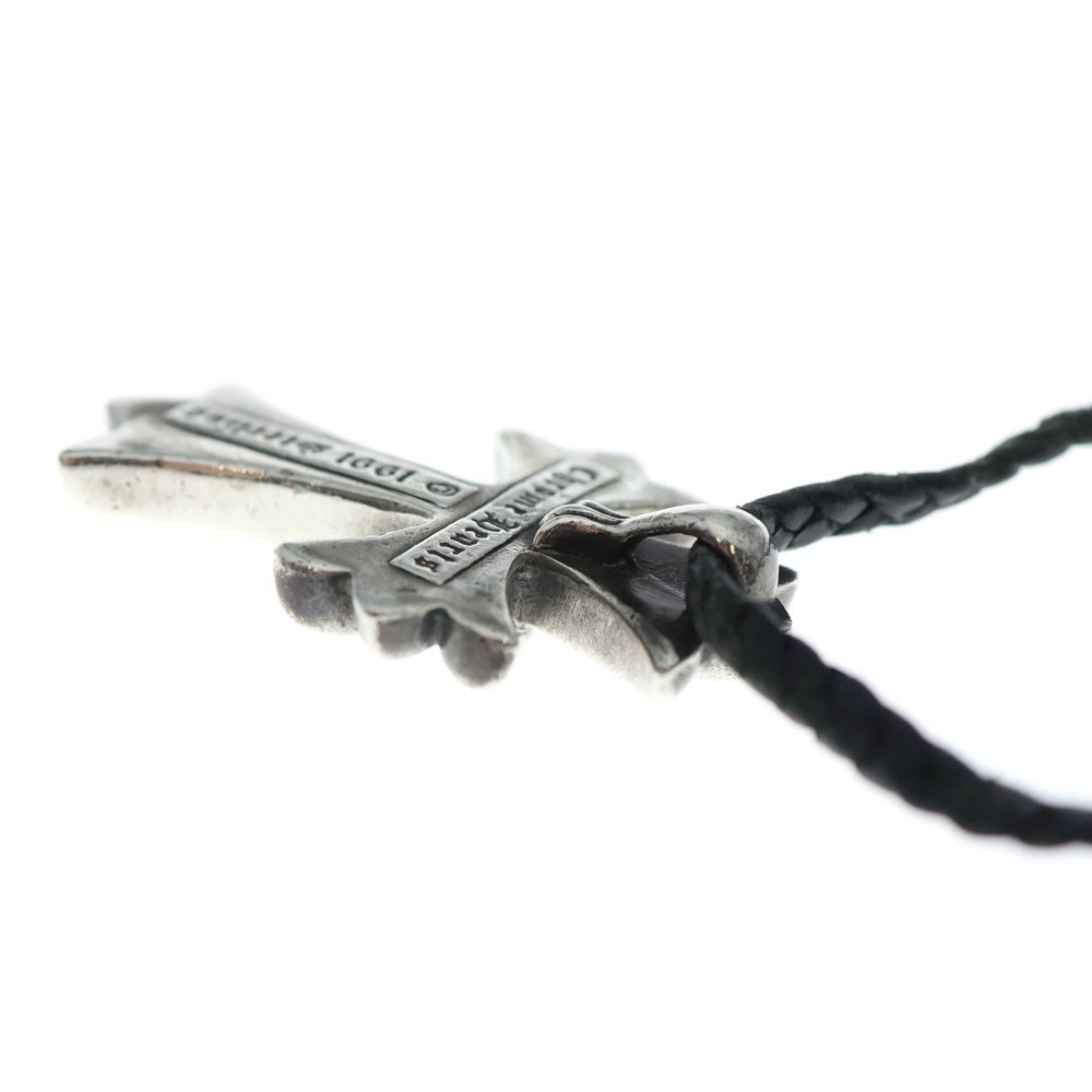 CHROME HEARTS(クロムハーツ) CH CRS SMLスモールCHクロス BC ボロチップブレイド ネックレス シルバー BCA220