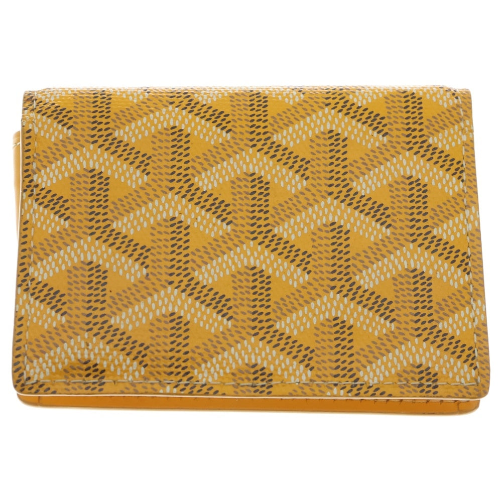 GOYARD(ゴヤール) マルゼルブ レザーカードケース イエロー
