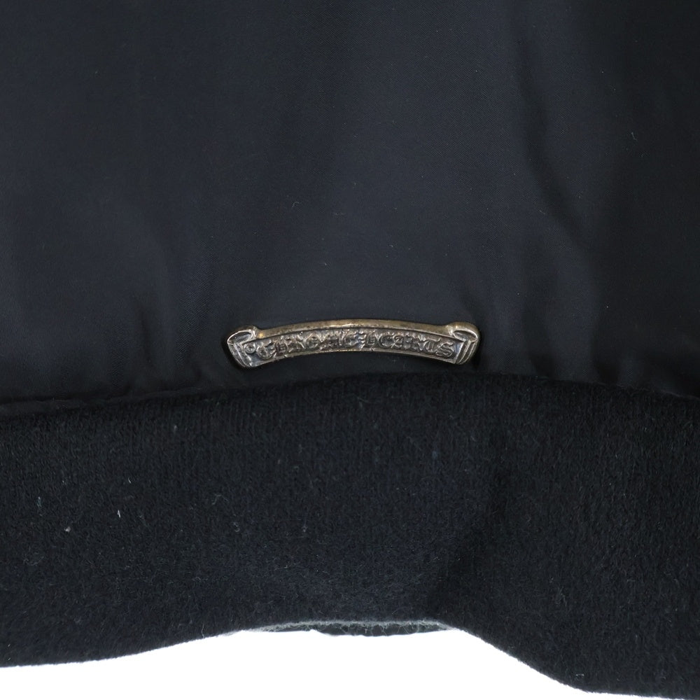 CHROME HEARTS(クロムハーツ) MA-1 ダガージップ 裏地ボアブルゾン ブラック