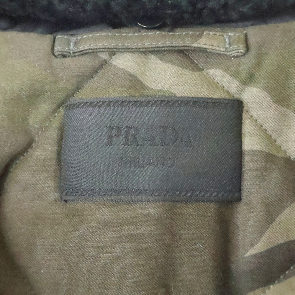 PRADA(プラダ) ポップアップ限定 ナイロンボアボンバージャケット ブルゾン MA-1 ブラック SGC567 S232 14TJ