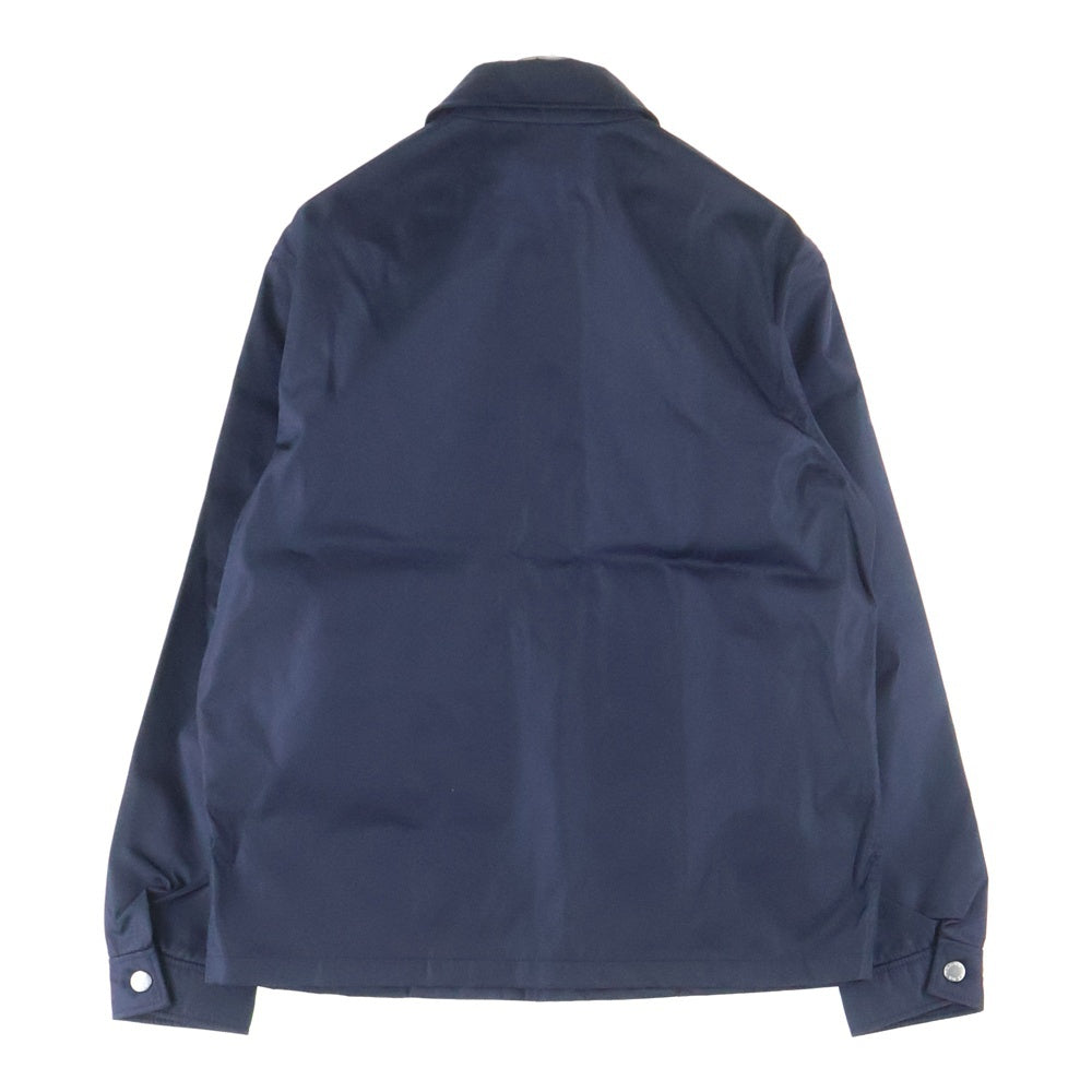 PRADA(プラダ) TRIANGULAR LOGO POCKET Re-NYLON SHIRT JACKET トライアングルロゴ ポケット ナイロン シャツジャケット ネイビー SGC151 S231 1WQ8