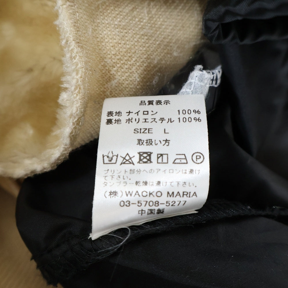 WACKO MARIA(ワコマリア) SOUL AND SKA 天国東京 ボアインナーナイロンジャケット ブラック