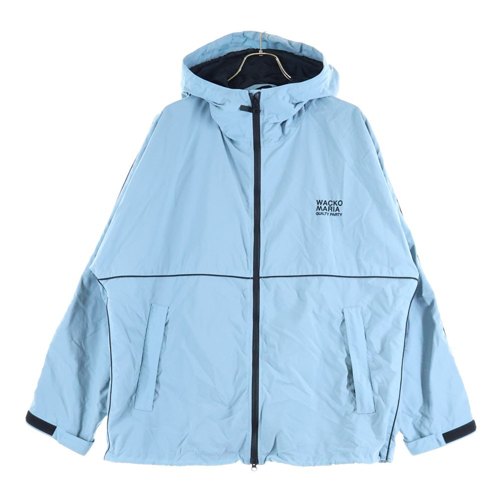 WACKO MARIA(ワコマリア) 24SS ×NANGA Mountain Hoodie 24SB-001 ×ナンガ ナイロン マウンテンパーカー フーディー ブルー