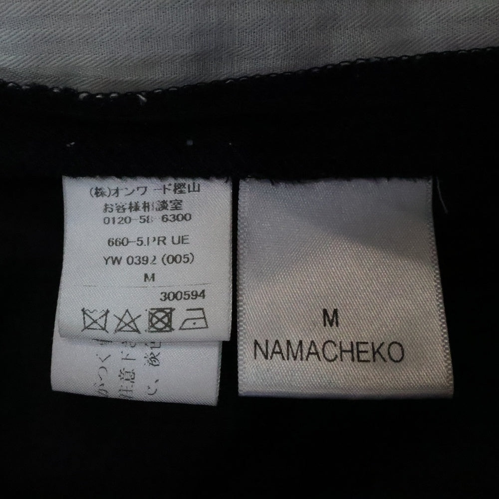 NAMACHEKO(ナマチェコ) ウール スラックスパンツ ボトムス ブラック