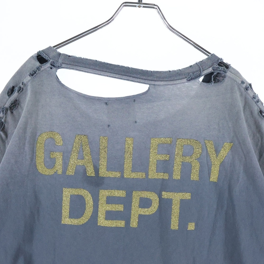 GALLERY DEPT.(ギャラリーデプト) Grailed HEAD LINE RECORDS ダメージ加工 半袖Tシャツ カットソー グレー