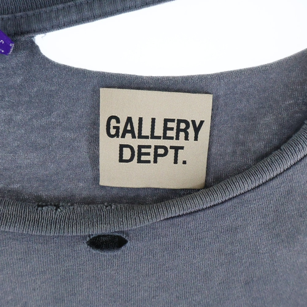 GALLERY DEPT.(ギャラリーデプト) Grailed HEAD LINE RECORDS ダメージ加工 半袖Tシャツ カットソー グレー