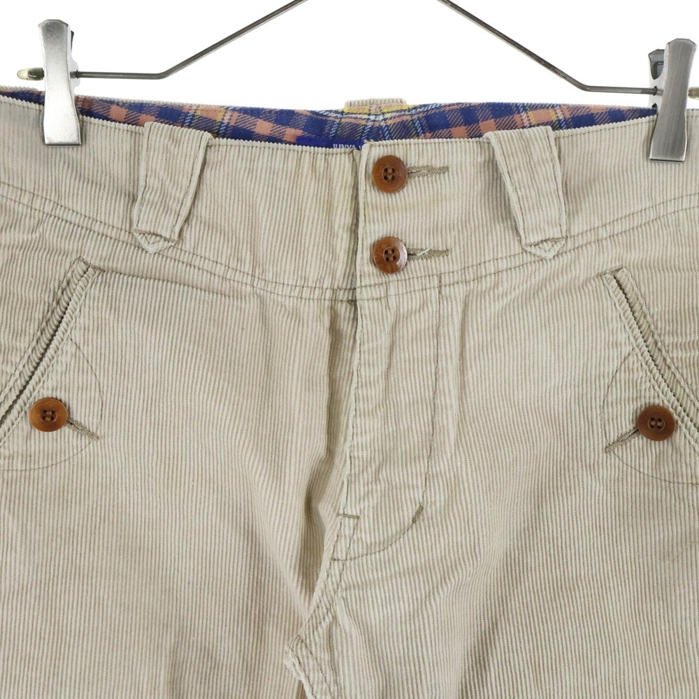 JUNYA WATANABE COMME des GARCONS(ジュンヤワタナベ コムデギャルソン) 11AW コーデュロイ コットン ジップフライパンツ ベージュ WH-P003