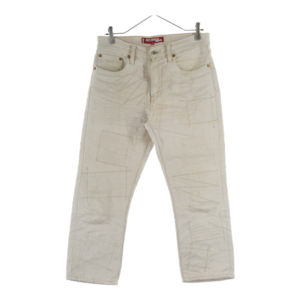 JUNYA WATANABE COMME des GARCONS(ジュンヤワタナベ コムデギャルソン) 16SS×Levi's 麻オックス Wネーム デザインパンツ ベージュ WQ-P207