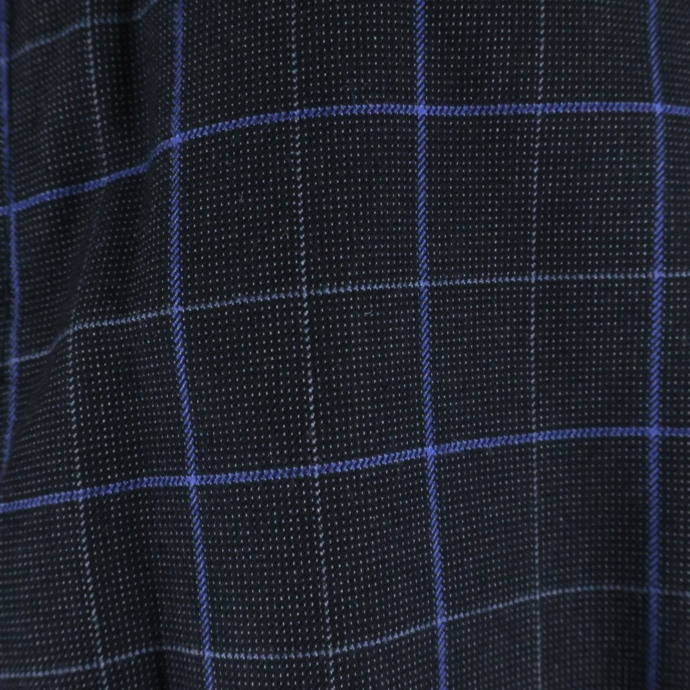 JUNYA WATANABE COMME des GARCONS(ジュンヤワタナベ コムデギャルソン) 14SS シンチバック チェック柄 コットンジップアップパンツ ネイビー WM-P013