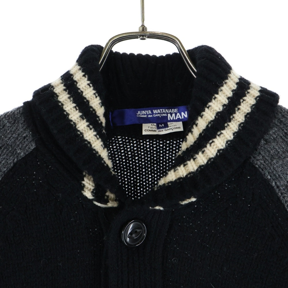 JUNYA WATANABE COMME des GARCONS(ジュンヤワタナベ コムデギャルソン) 11AW カウチン ニットスタジャン ブラック/グレー WH-N017