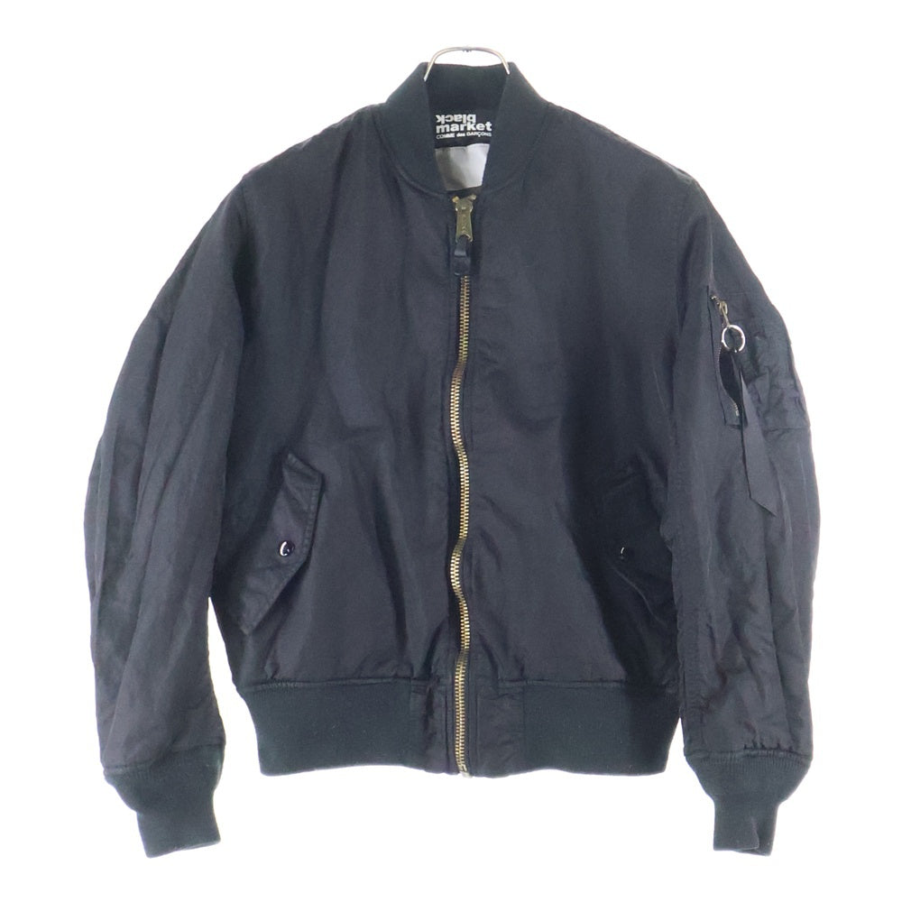 BLACK MARKET COMME des GARCONS(ブラックマーケット コムデギャルソン) ×Alpha MA-1 アルファ リバーシブルブラッドチットボンバージャケット ブラック OS-J001