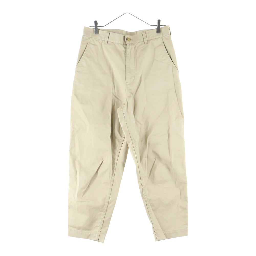 COMME des GARCONS HOMME(コムデギャルソンオム) 19AW ジップフライ コットンテーパードパンツ ベージュ HD-P003