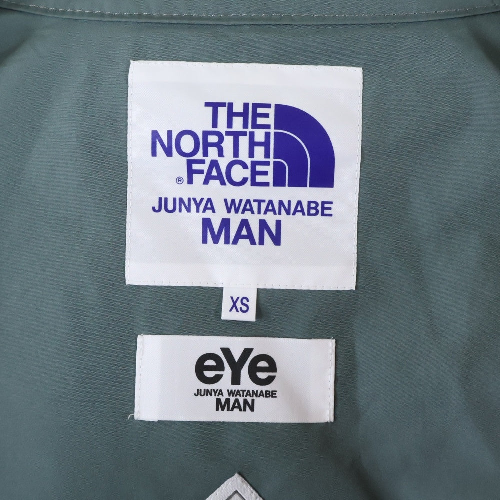 eYe COMME des GARCONS JUNYA WATANABE MAN(アイ コム デ ギャルソン ジュンヤ ワタナベ マン) 22SS×THE NORTH FACE ザノーフフェイス ノーカラージャケット カーキ WI-J901