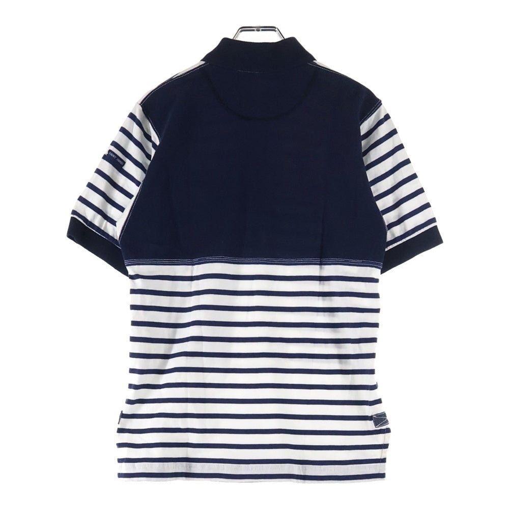 eYe COMME des GARCONS JUNYA WATANABE MAN(アイ コム デ ギャルソン ジュンヤ ワタナベ マン) 15SS×SAINT JAMES ボーダー半袖ポロシャツ ブルー/ホワイト WQ-T916