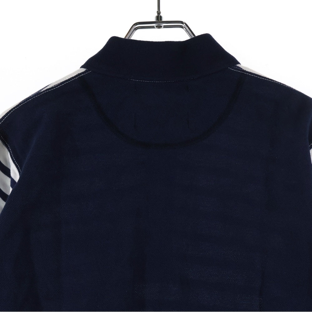 eYe COMME des GARCONS JUNYA WATANABE MAN(アイ コム デ ギャルソン ジュンヤ ワタナベ マン) 15SS×SAINT JAMES ボーダー半袖ポロシャツ ブルー/ホワイト WQ-T916