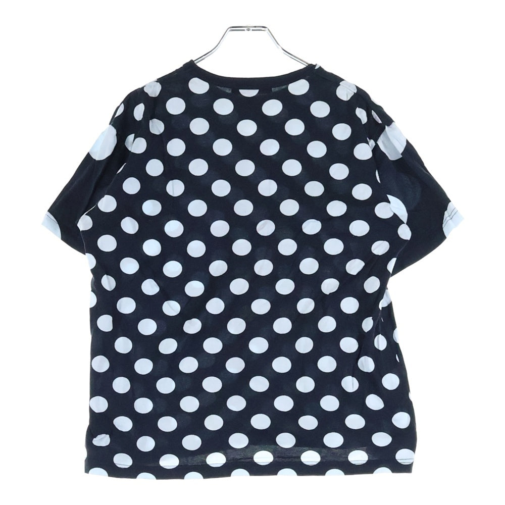 COMME des GARCONS HOMME(コムデギャルソンオム) 17SS ドット柄 コットン半袖Tシャツ ブラック HS-T013
