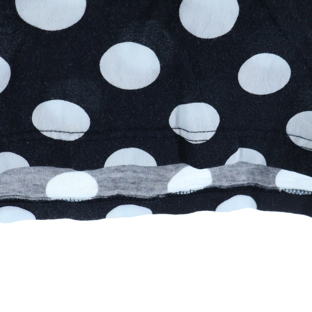 COMME des GARCONS HOMME(コムデギャルソンオム) 17SS ドット柄 コットン半袖Tシャツ ブラック HS-T013