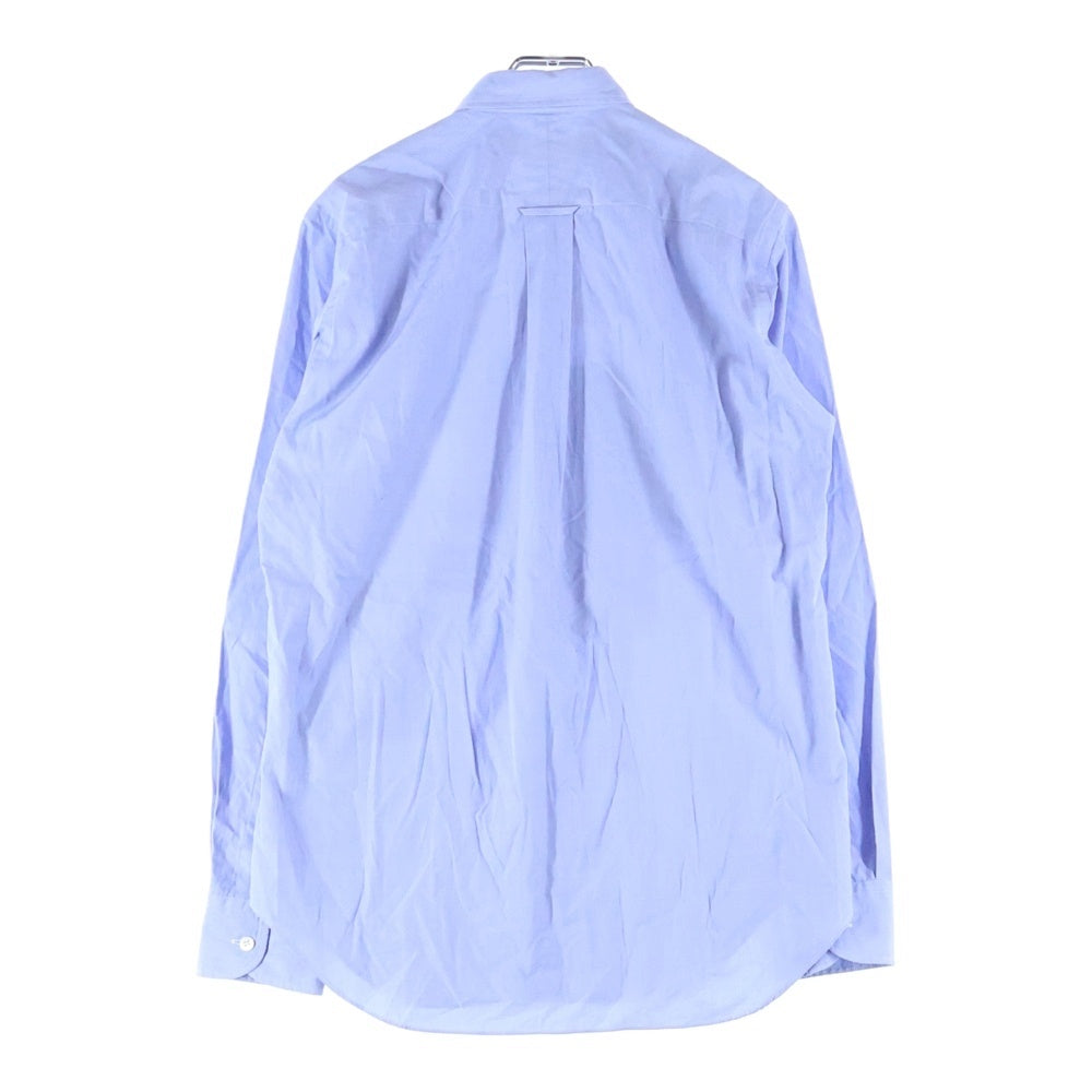 JUNYA WATANABE COMME des GARCONS(ジュンヤワタナベ コムデギャルソン) 16AW 綿ハケメ×多素材パッチワーク 長袖シャツ ブルー WR-B042