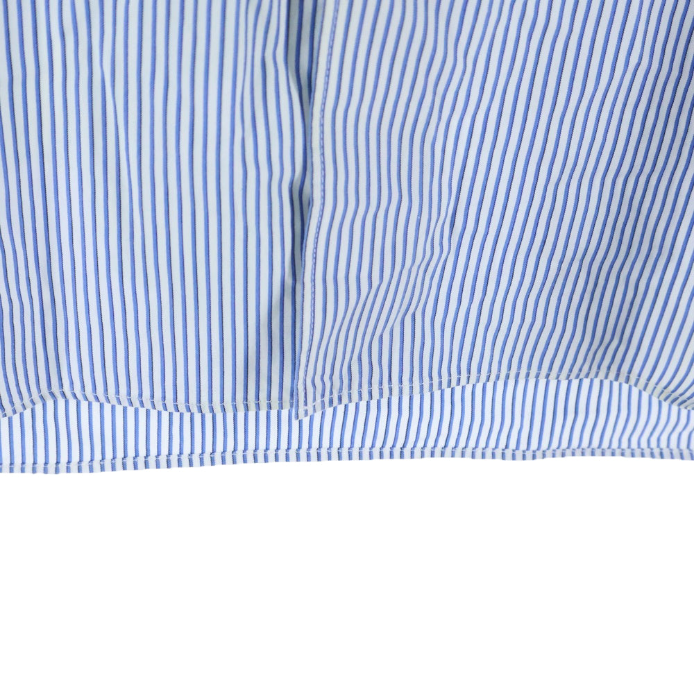 SUPREME(シュプリーム) 12SS×COMME des GARCONS SHIRT GUSSET SHIRT コムデギャルソンシャツ ストライプゲスト長袖シャツ ブルー S27SS12