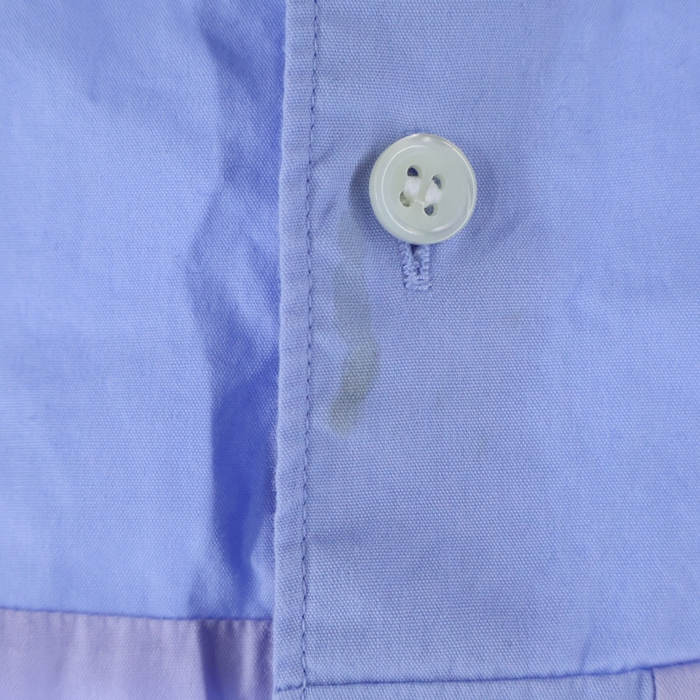 COMME des GARCONS SHIRT(コムデギャルソンシャツ) 16SS パッチワーク 半袖シャツ ブルー S24044