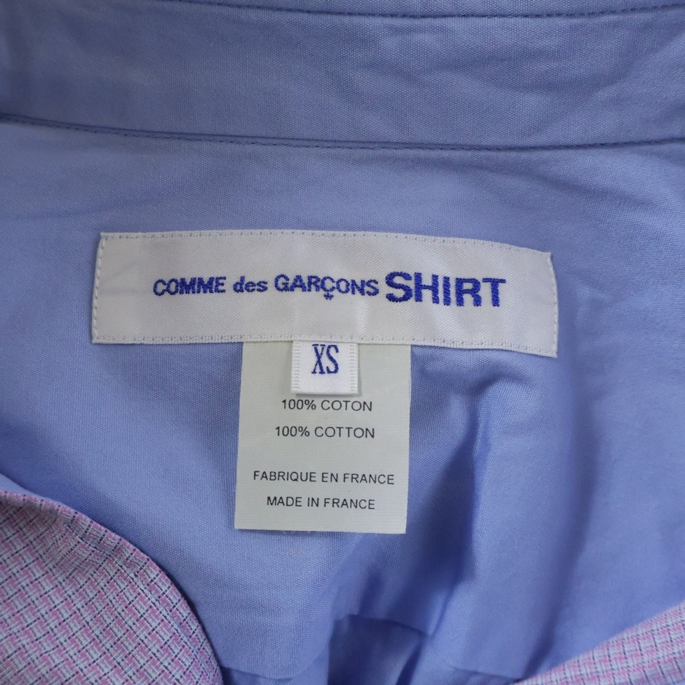 COMME des GARCONS SHIRT(コムデギャルソンシャツ) 18SS パッチワークデザイン 半袖シャツ マルチ S26004