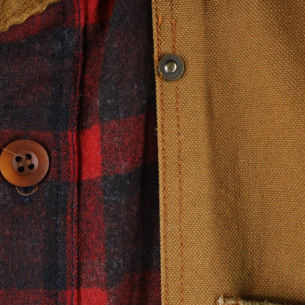 eYe COMME des GARCONS JUNYA WATANABE MAN(アイ コム デ ギャルソン ジュンヤ ワタナベ マン) 12AW×PENDLETON ペンドルトン 再構築ハンティングシャツ ブラウン WJ-B902