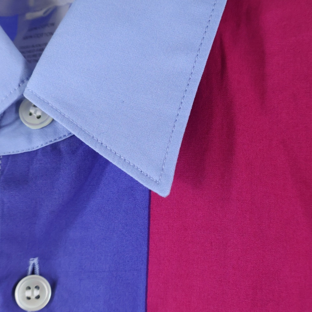 COMME des GARCONS SHIRT(コムデギャルソンシャツ) 20SS 素材切り替え ストライプ 長袖シャツ マルチ S28021