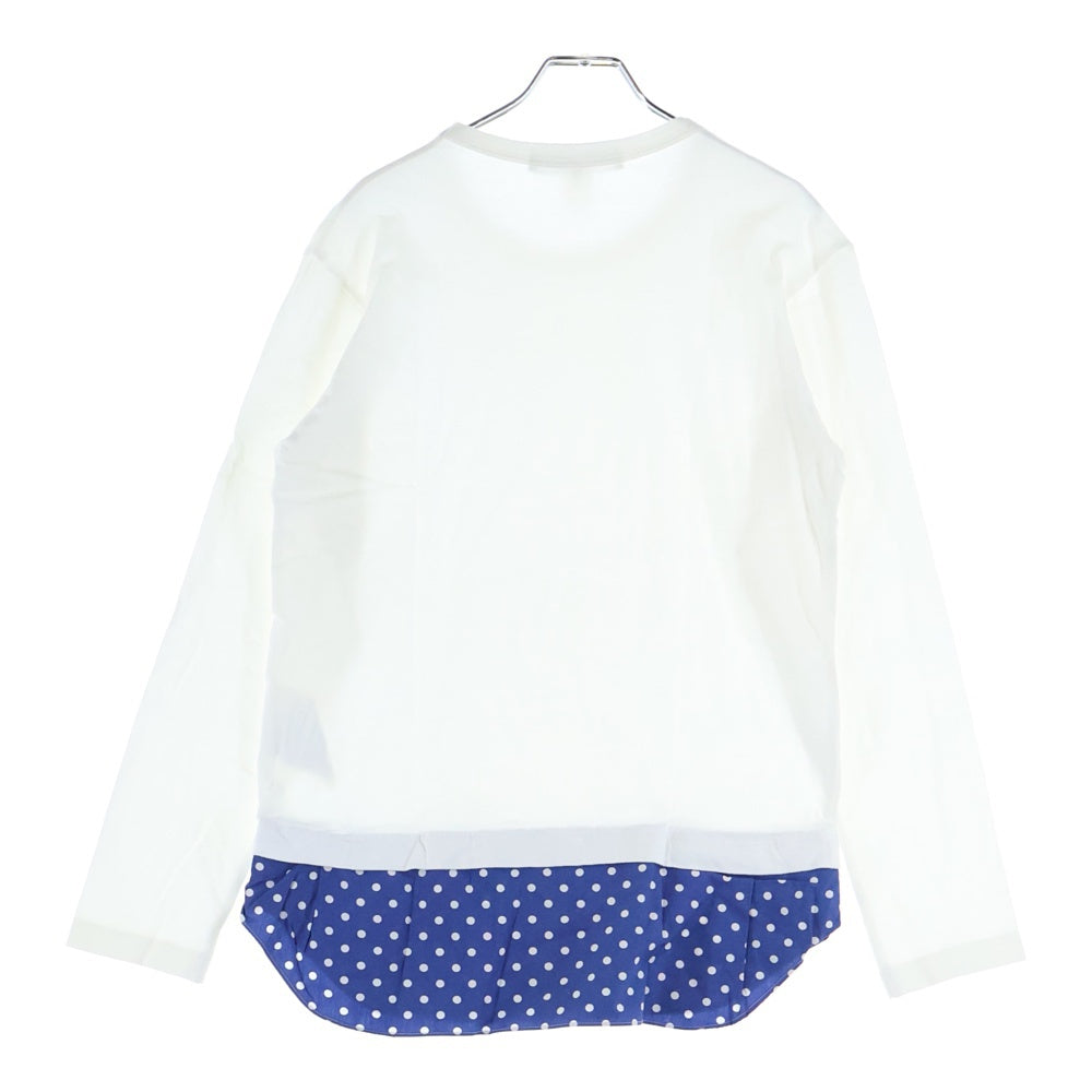 COMME des GARCONS SHIRT(コムデギャルソンシャツ) 13AW シャツドットシャツレイヤードカットソー 長袖Tシャツ ホワイト W21123