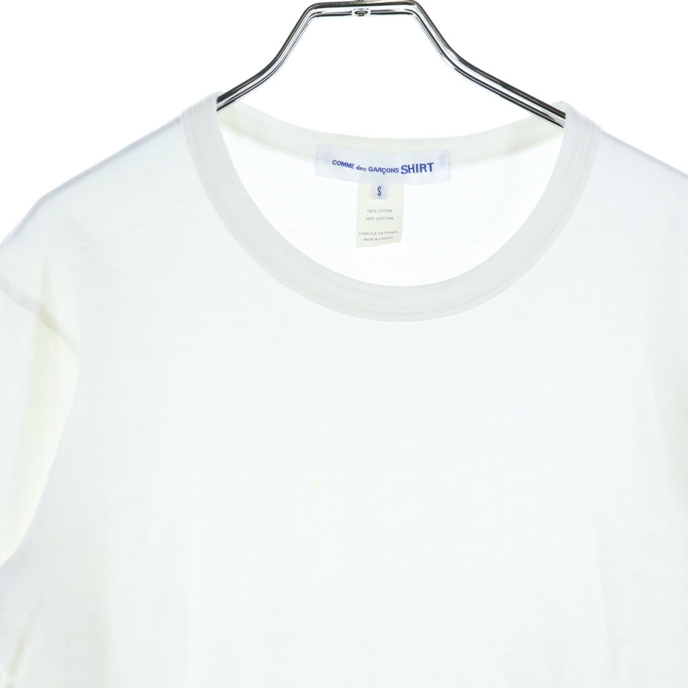 COMME des GARCONS SHIRT(コムデギャルソンシャツ) 13AW シャツドットシャツレイヤードカットソー 長袖Tシャツ ホワイト W21123