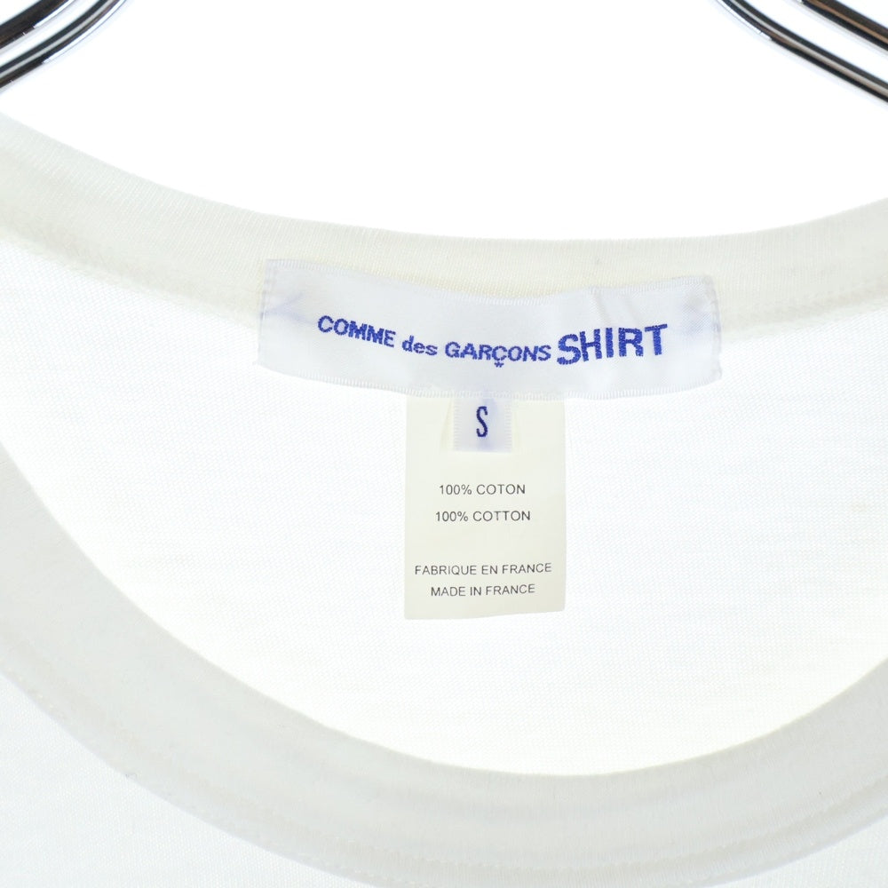 COMME des GARCONS SHIRT(コムデギャルソンシャツ) 13AW シャツドットシャツレイヤードカットソー 長袖Tシャツ ホワイト W21123