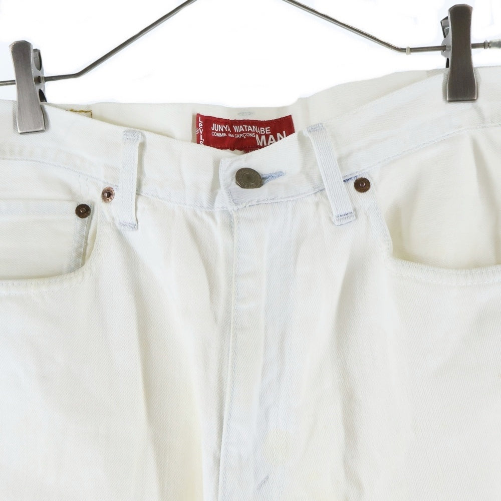 JUNYA WATANABE COMME des GARCONS(ジュンヤワタナベ コムデギャルソン) 11SS× Levi's リーバイス ジップフライ デニムパンツ ホワイト WG-P204