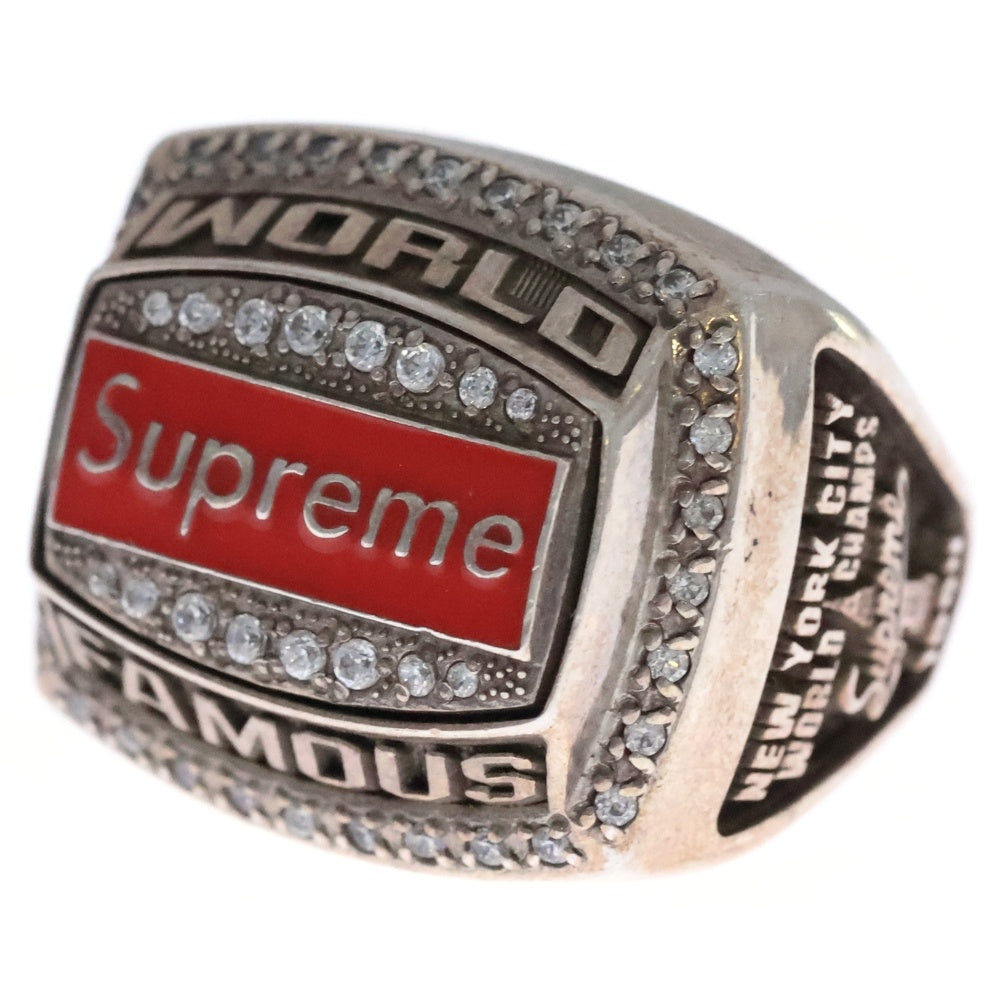 SUPREME(シュプリーム) 21SS Jostens World Famous Champion Ring ジャスティンズ チャンピオン リング シルバー 指輪