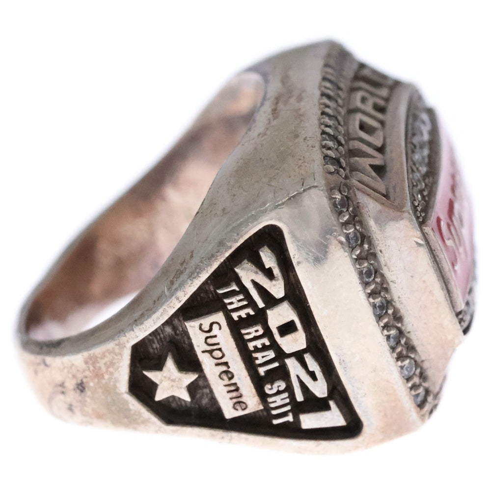 SUPREME(シュプリーム) 21SS Jostens World Famous Champion Ring ジャスティンズ チャンピオン リング シルバー 指輪