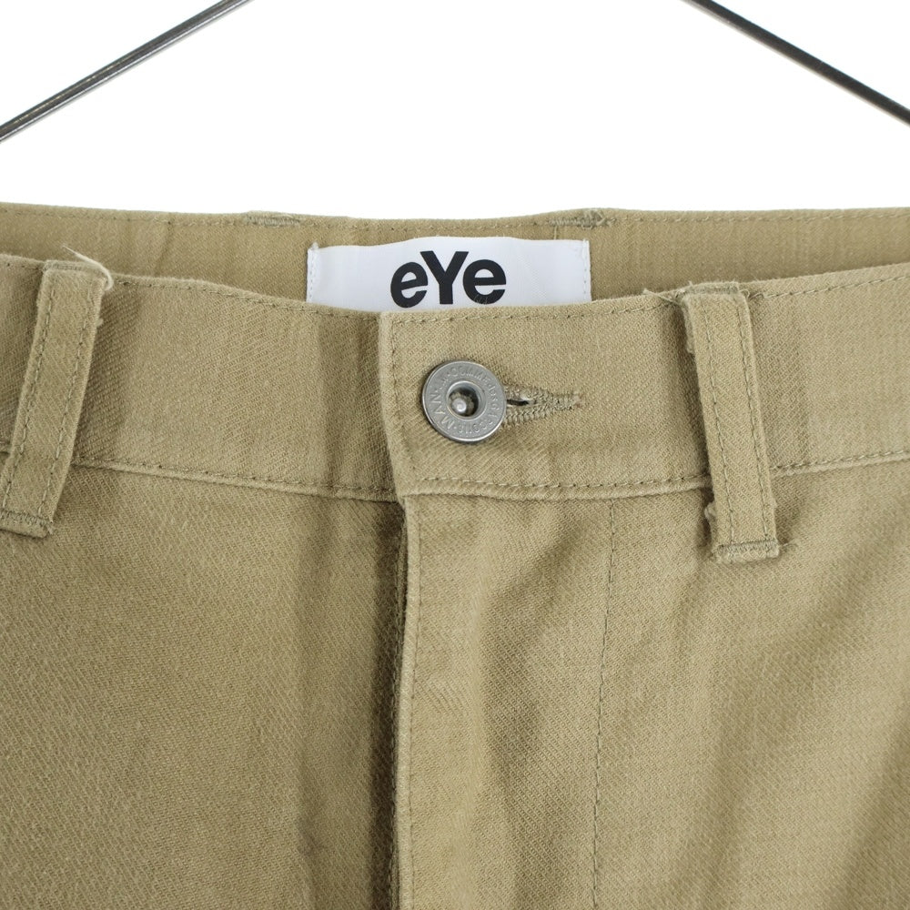 eYe COMME des GARCONS JUNYA WATANABE MAN(アイ コム デ ギャルソン ジュンヤ ワタナベ マン) 17SS シンチバック ジップフライ パンツ ベージュ WS-P906