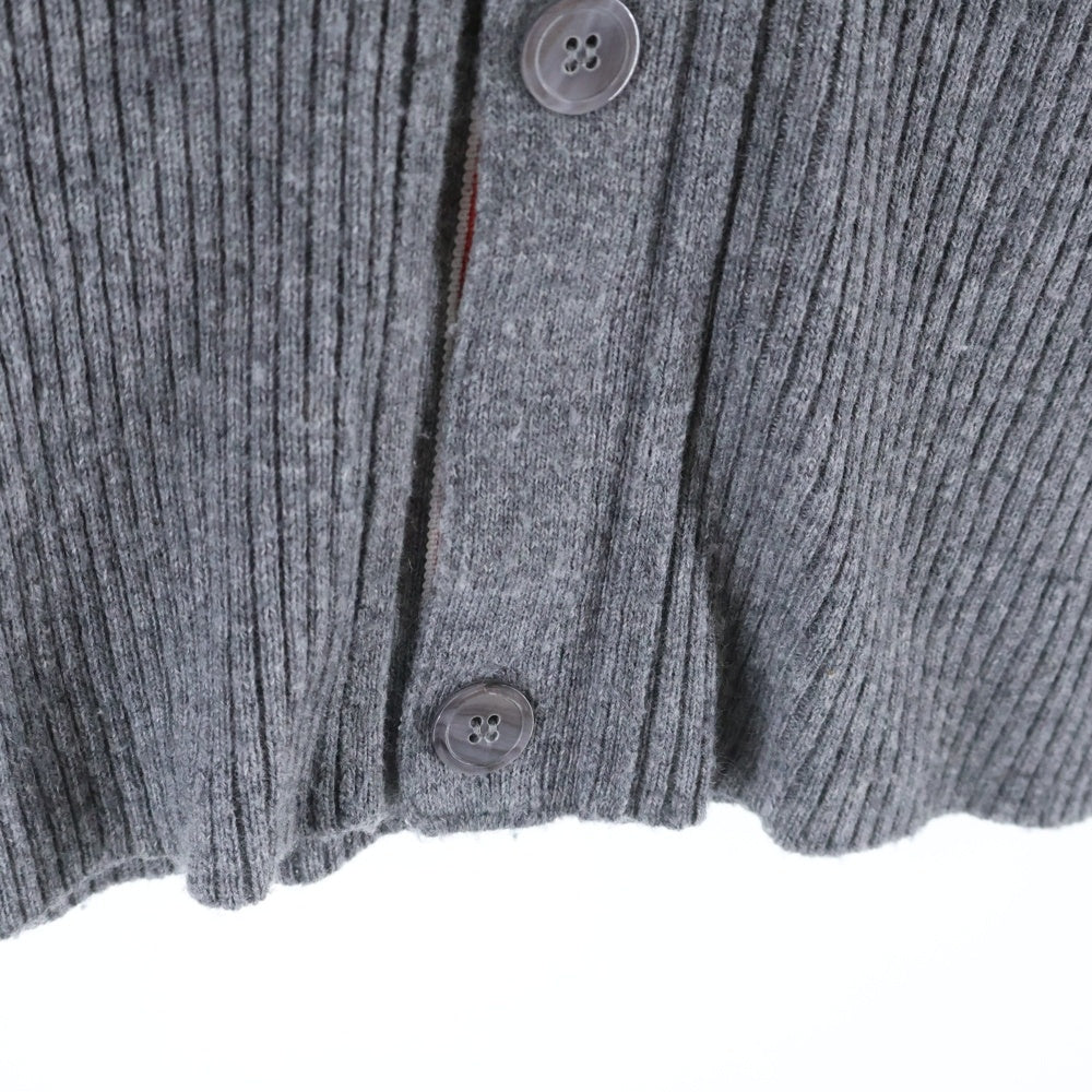 THOM BROWNE(トムブラウン) 4BAR CASHMERE CARDIGAN ライン カシミア カーディガン グレー MKCS01A00011