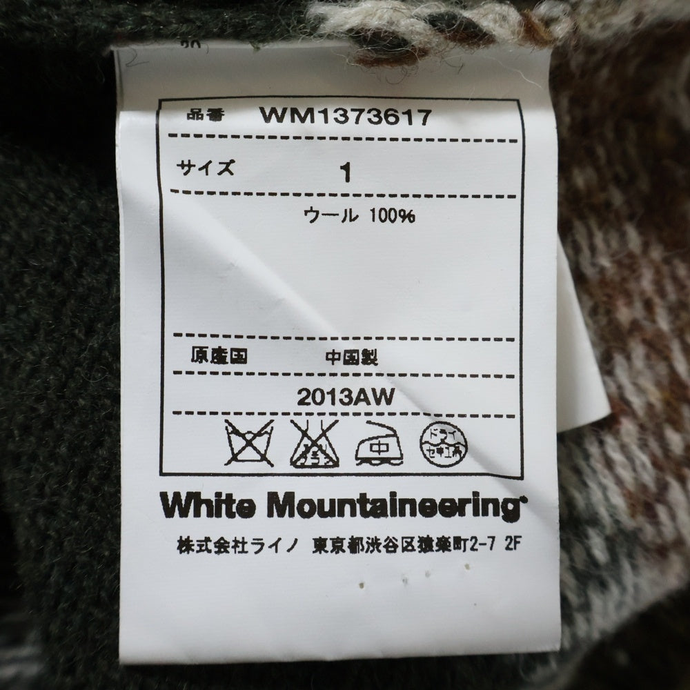 White Mountaineering(ホワイトマウンテニアリング) Nordic Pattern Round Yoke Jacqurd Knit Cardigan ノルディック ニット カーディガン マルチ WM1373617