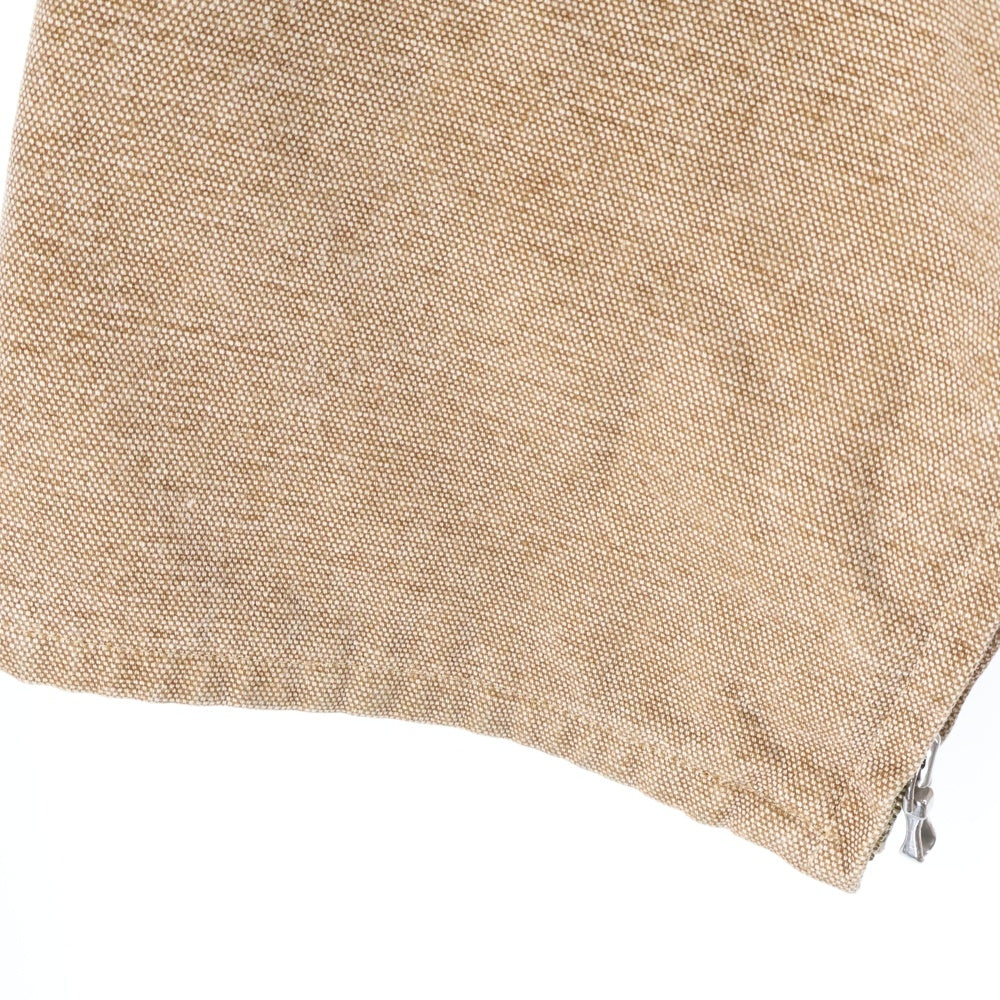 AURALEE(オーラリー) 24AW WASHED ORGANIC CANVAS HUNTING BLOUSON ウォッシュドオーガニックキャンバス ハンティングブルゾン 襟レザー ハンティングジャケット ブラウン A24AB01HG