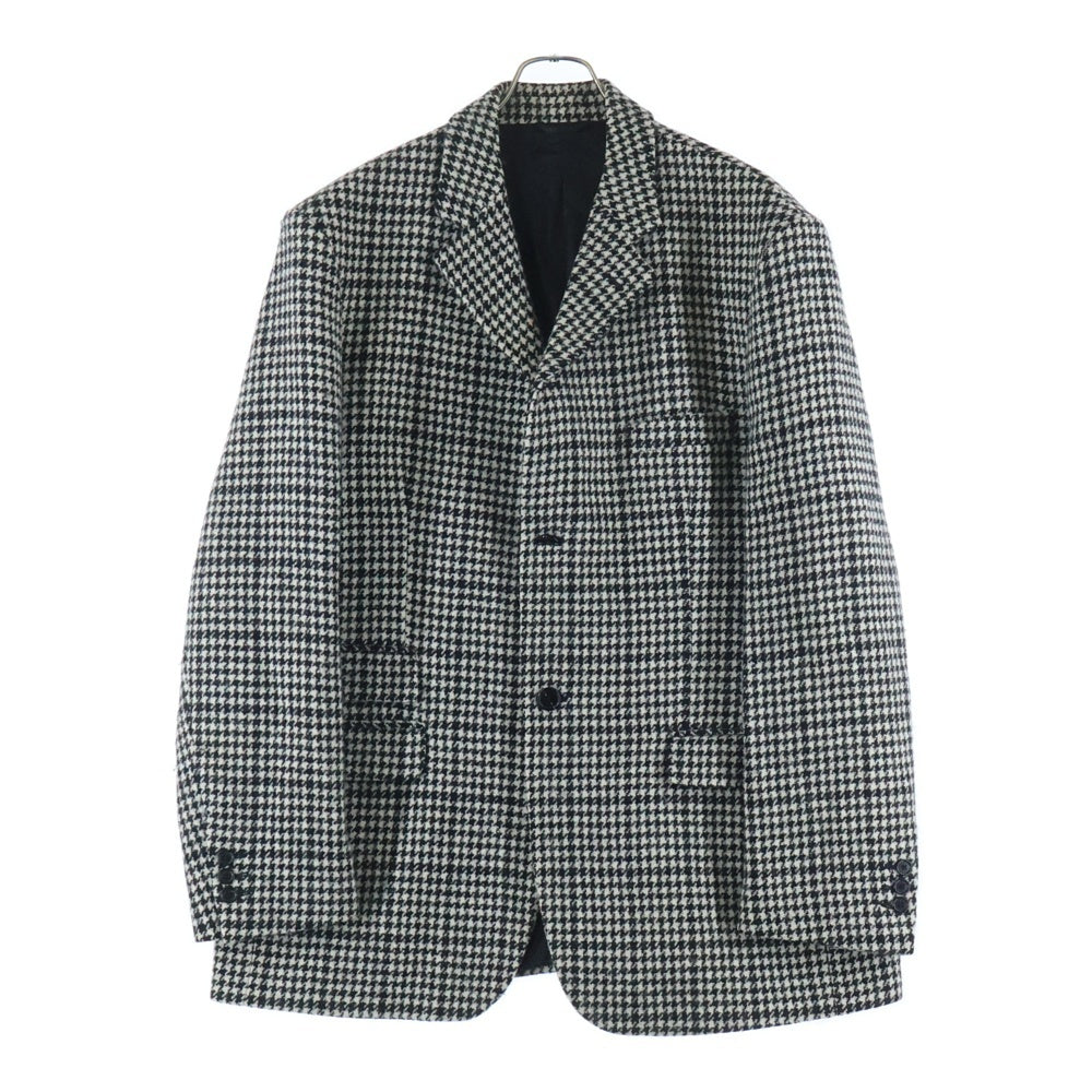 RAF SIMONS(ラフシモンズ) 18AW Big fit blazer ビッグフィットブレザージャケット ハウンドトゥースチェック 千鳥格子 ブラック/ホワイト 182-517
