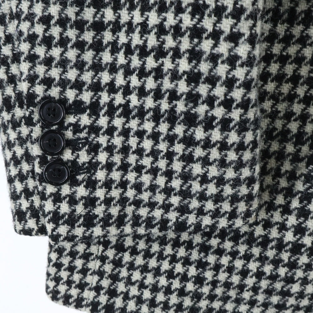 RAF SIMONS(ラフシモンズ) 18AW Big fit blazer ビッグフィットブレザージャケット ハウンドトゥースチェック 千鳥格子 ブラック/ホワイト 182-517