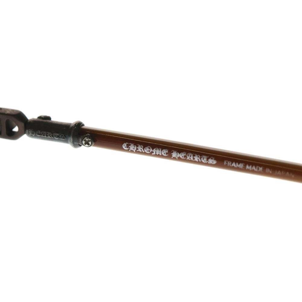 CHROME HEARTS(クロムハーツ) CORNHAULASS BST アイウェア 眼鏡 58□17-143 ブラウン/シルバー