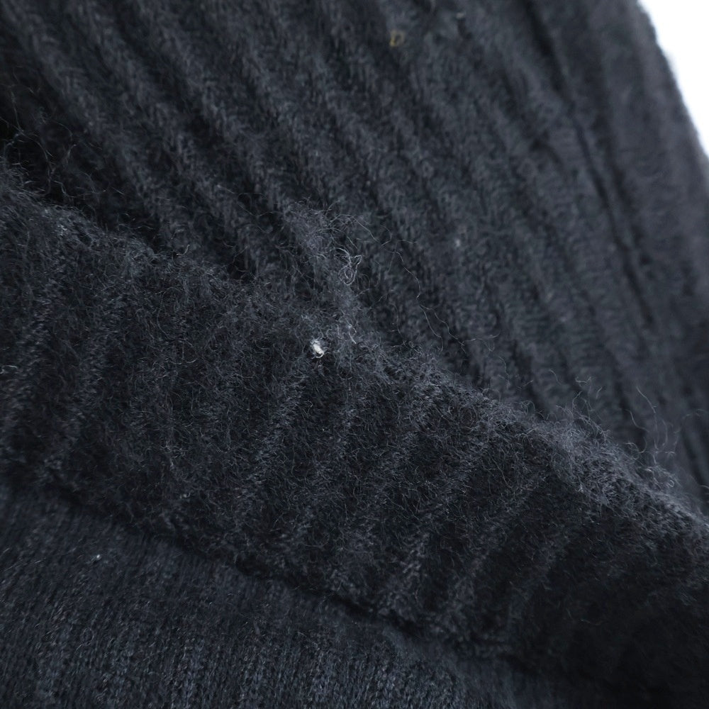 ANCELLM(アンセルム) WOOL CORDUROY CARGO SLACK ウール コーデュロイ カーゴ スラックス パンツ ブラック ANC-PT87