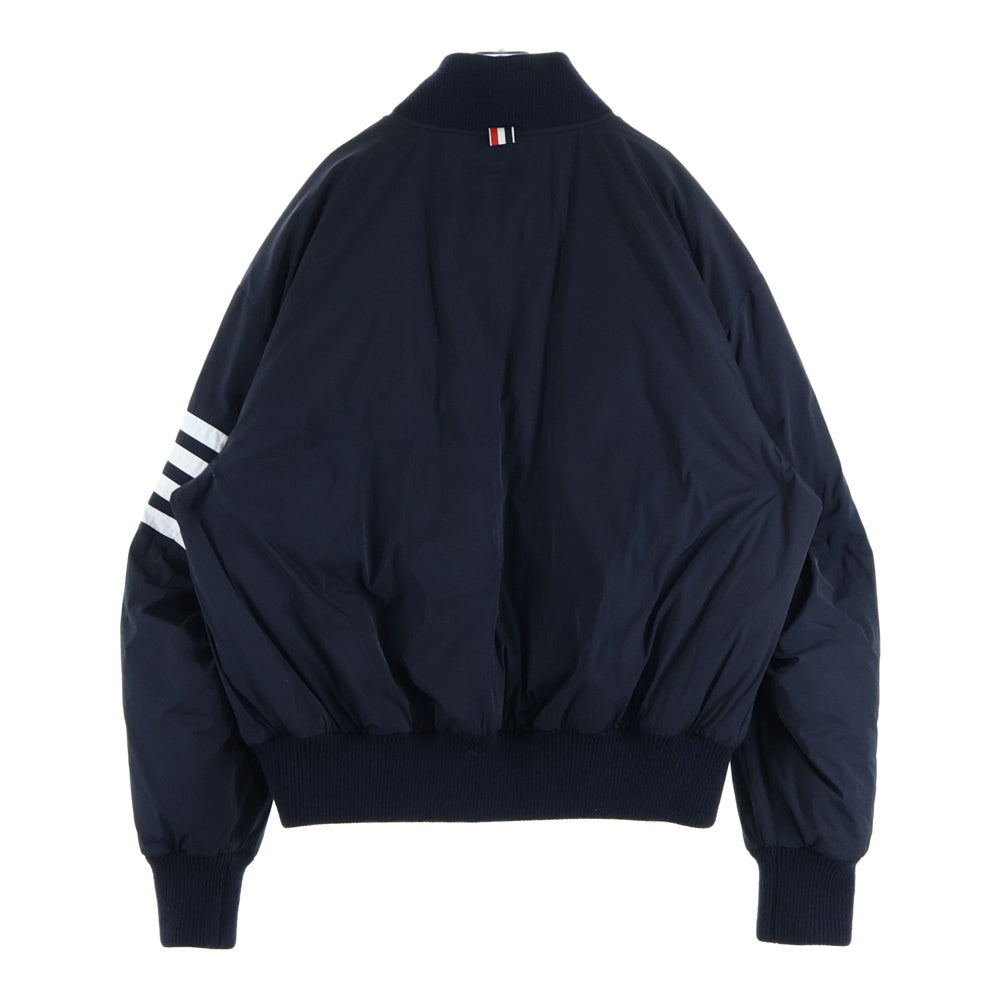 THOM BROWNE(トムブラウン) 4Bar Nylon Bomber Down Jacket 4バー