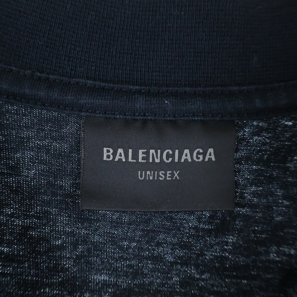 BALENCIAGA(バレンシアガ) 25SS Medium Fit T-Shirt テーピングロゴTシャツ ブラック 764235 TSVG2