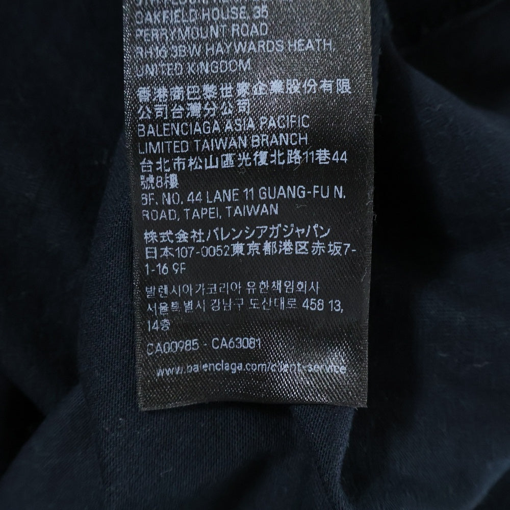 BALENCIAGA(バレンシアガ) 25SS Medium Fit T-Shirt テーピングロゴTシャツ ブラック 764235 TSVG2