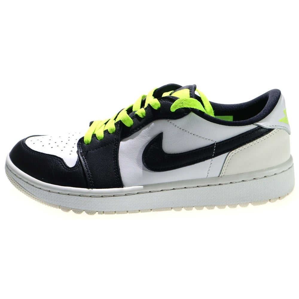 NIKE(ナイキ) AIR JORDAN 1 LOW Phantom Volt エアジョーダン1 ロー ゴルフ ローカットスニーカー US9.5/27.5cm ホワイト/ブラック DD9315-108
