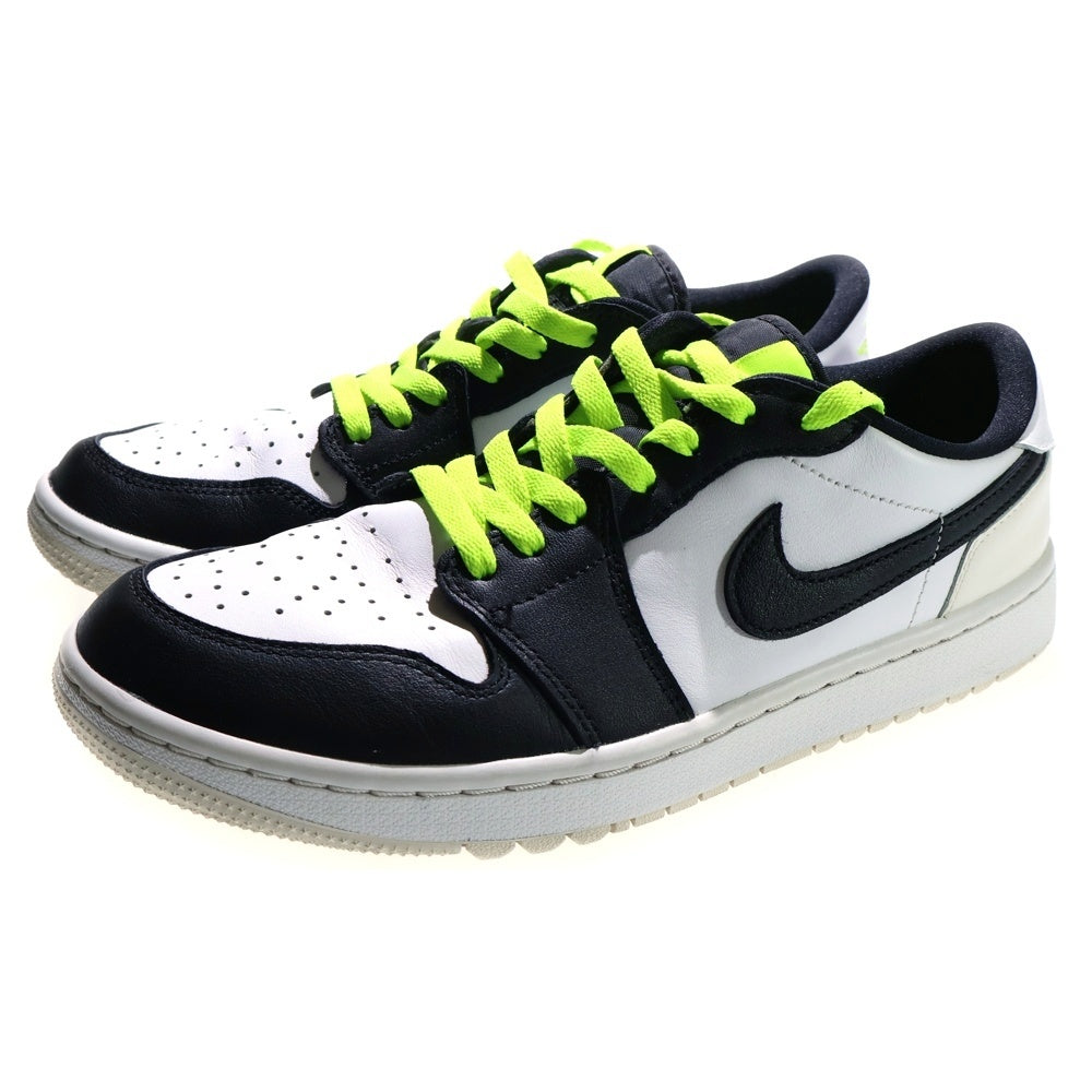 NIKE(ナイキ) AIR JORDAN 1 LOW Phantom Volt エアジョーダン1 ロー ゴルフ ローカットスニーカー US9.5/27.5cm ホワイト/ブラック DD9315-108