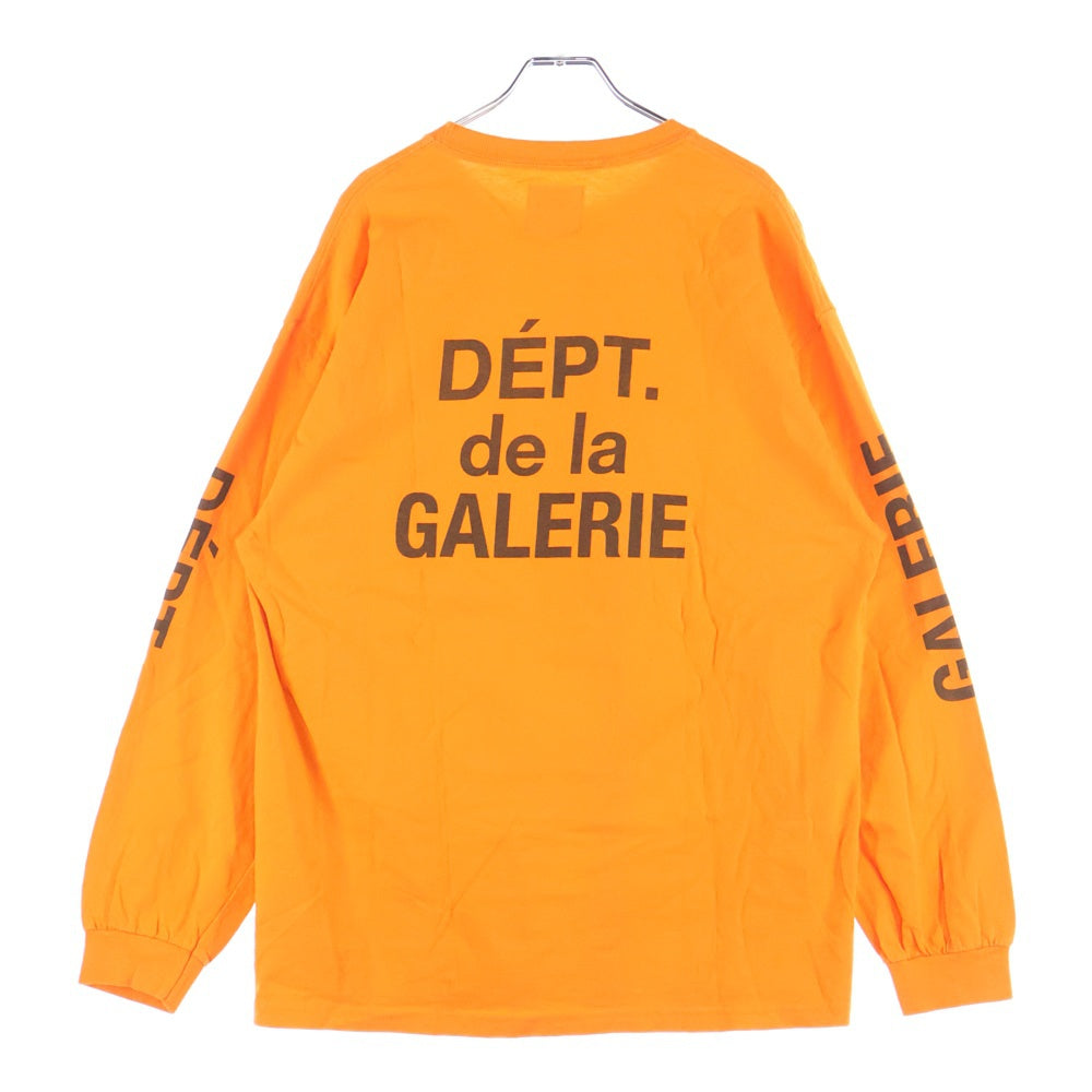 GALLERY DEPT.(ギャラリーデプト) FRENCH COLLECTOR L/S TEE バック プリント 長袖Tシャツ ロングスリーブ オレンジ