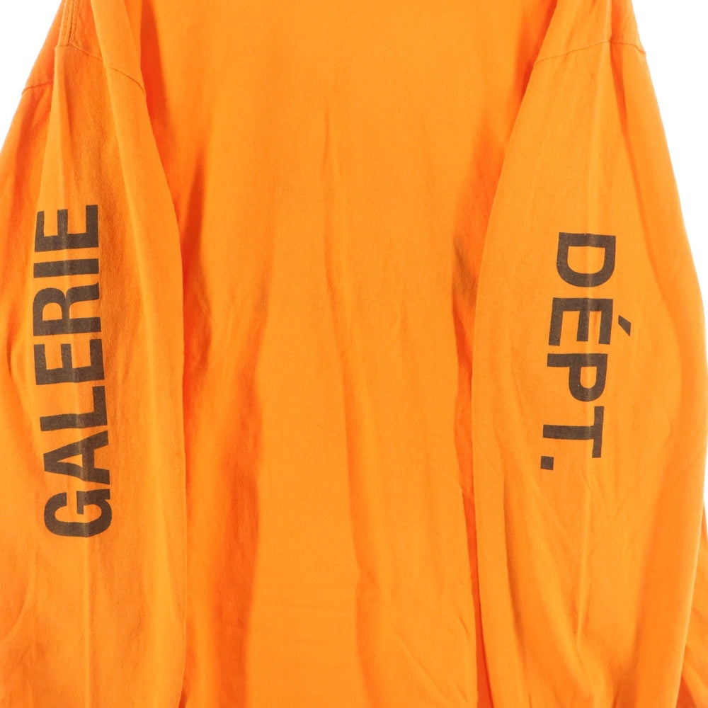 GALLERY DEPT.(ギャラリーデプト) FRENCH COLLECTOR L/S TEE バック プリント 長袖Tシャツ ロングスリーブ オレンジ