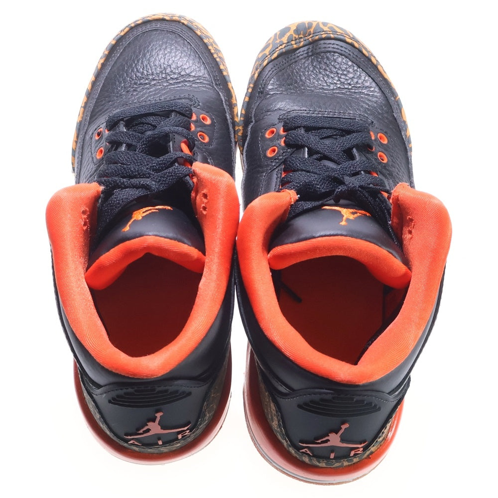 NIKE(ナイキ) GS Air Jordan 3 Retro Kumquat 441140-088 エアジョーダン 3 レトロ カムクワット ローカットスニーカー シューズ US5Y/23.5cn ブラック/オレンジ レディース