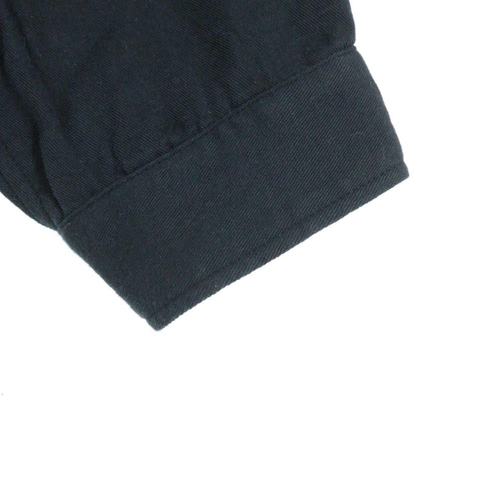 WTAPS(ダブルタップス) 25AW CHAMBER / LS / COTTON. TWILL プルオーバーシャツ パーカー ブラック 252WVDT-SHM04